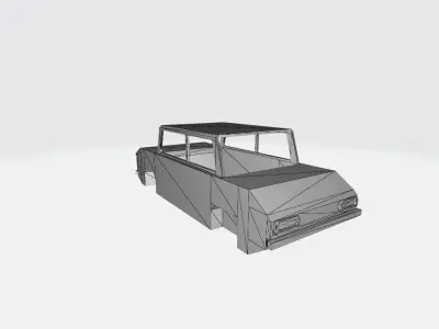 Car Bodies Set for 3d Art Low-poly 3D model