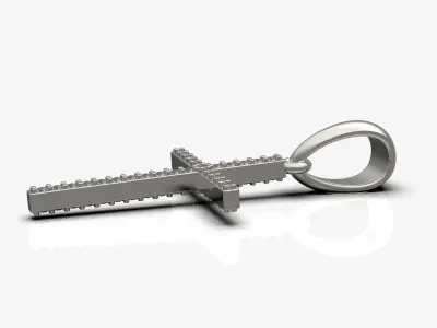 Two sided diamond cross  3D print model