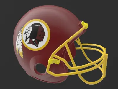 Washington Redskins NFL Football Helmet 3D print model