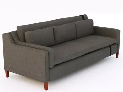 fabric modern sofa 3D model