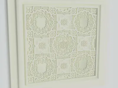 Ceiling Tile ornament  3D model