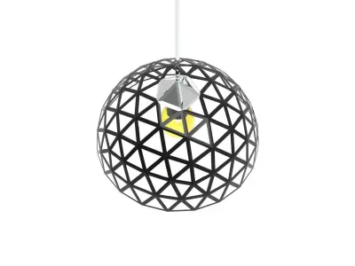 CHANDALIER pendant lamp with light in middle 3D Model Pack