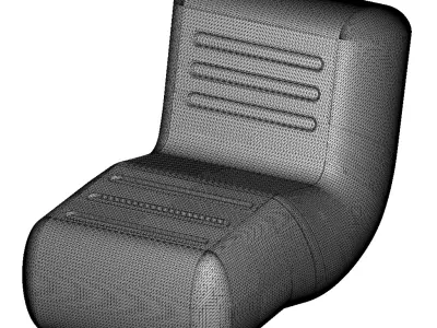 Stylish Air Inflatable Sofa 3D print model