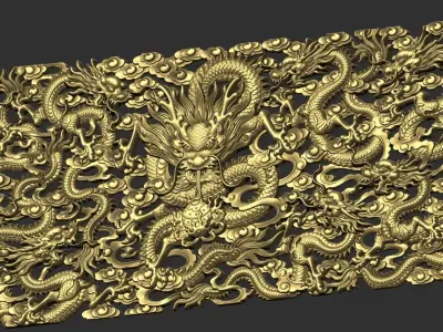 Nine Dragons 3 3D print model