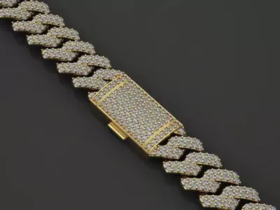 CUBAN  Men LINK CHAIN SIZE  12 MM 3D print model