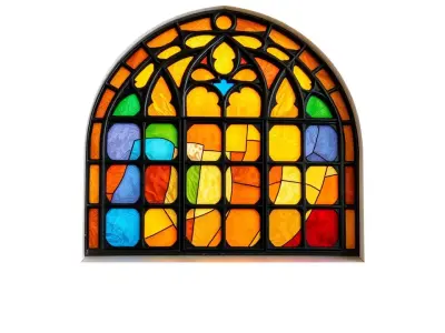 Vibrant Stained Glass model pack Low-poly 3D model