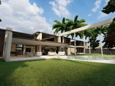 Casa Scene-villa-modern house 3D model