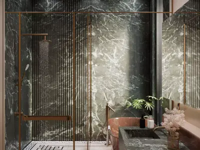 Luxury Bathroom 3D model