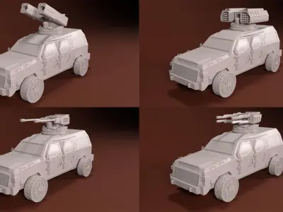 28mm Armored Car - Bison 3D print model