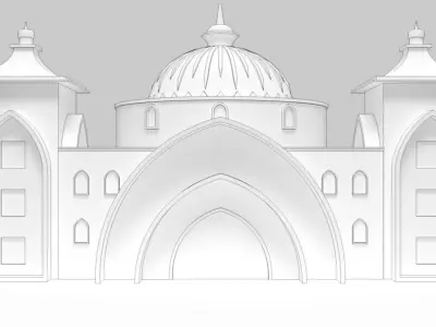 Indian Stage 3D model