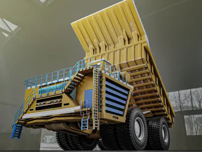 world bigest truck  belaz 75710  3D model