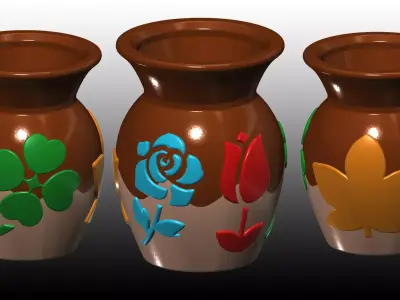 Four-seasons vase Free 3D print model