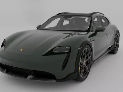 Porsche Taycan Turbo S Cross Turismo 3D model