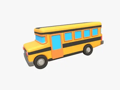 School Bus 3D model V1