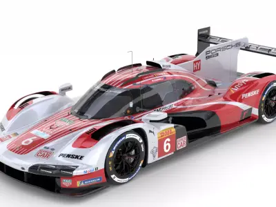 Porsche 963 LMDh 2025 WEC 3D model