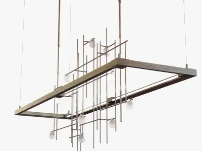 Hubbardton forge spring led pendant 3D model