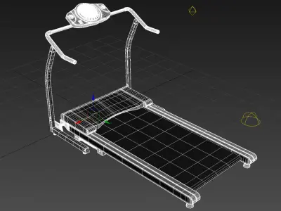 Treadmill gym machine 3D model