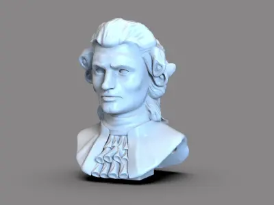 Mozart Bust 3D print model