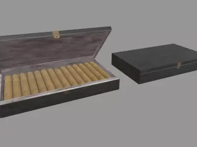 Cigar Box Low-poly 3D model