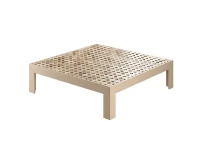 Nature Inspired Artisanal Coffee Table 3D model