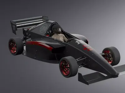 Fsae style Formula 4 concept car 3D model