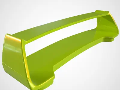 SUBARU IMPREZA WRX STI 2006 SPOILER 3D print model