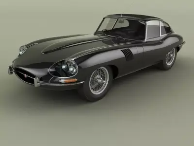 Jaguar E-type Quad-Headlight Coupe 3D model