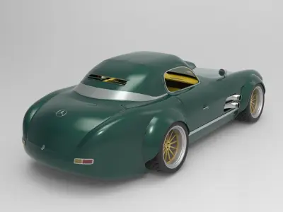 Mercedes 300SL 3D model purchase