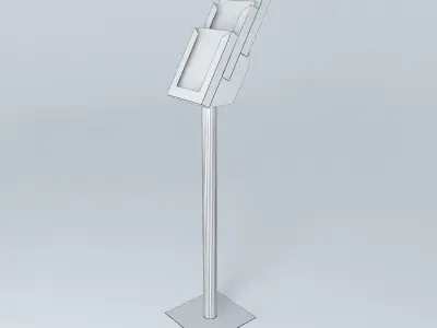 Nestro A4 brochure stand Free 3D model
