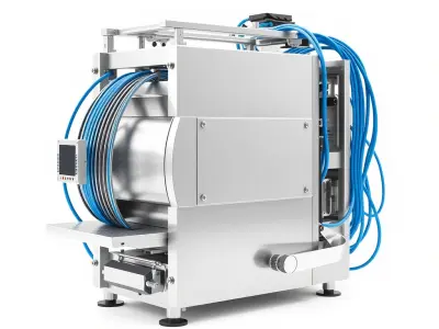 Industrial Machine with Cables Model Pack Low-poly 3D model