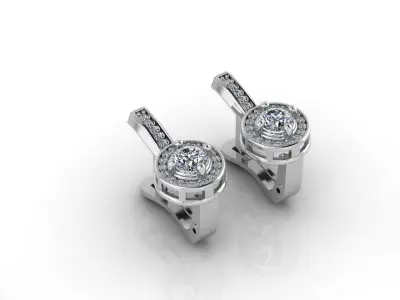 Mini Set Ring Pendant Earrings STL 3DM Womens Jewelry  3D print model