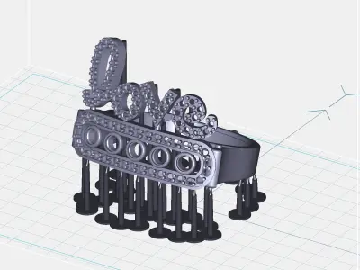 Love Ring 3D print model