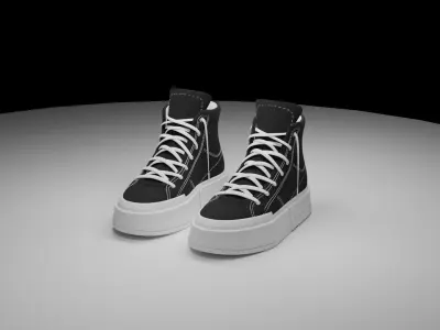 3d Converse all-star Shoes Free 3D model
