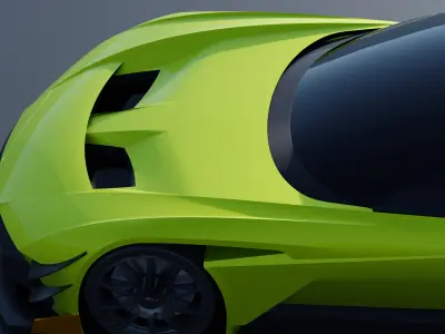 Aston Martin Vulcan AMR-Pro 3D model