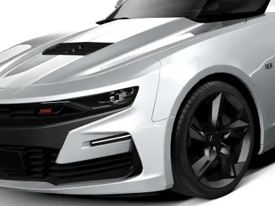 Chevrolet Camaro SS 2019 lowpoly 3D model