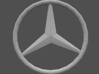 Mercedes Benz Logo 3D model