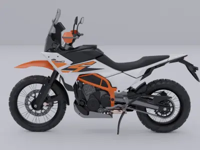KTM 390 Adventure R Motorcycle 3D model