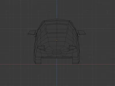 low-poly car Low-poly 3D model purchase