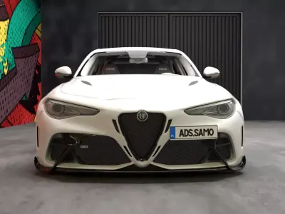 Alfa Romeo Giulia GTAM stock  3D model