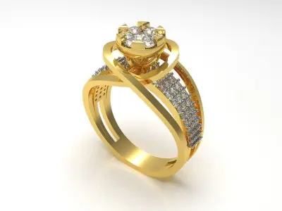 089 - Delicate Wedding Ring for Women 3D print model