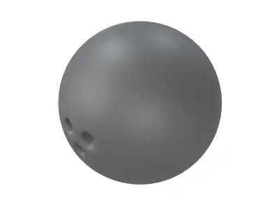 Bowling Ball v1 001 Low-poly 3D model
