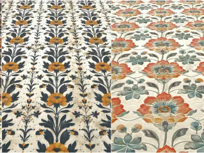 Classic Wallpaper VOL02 4K Seamless PNG PBR Textures Texture