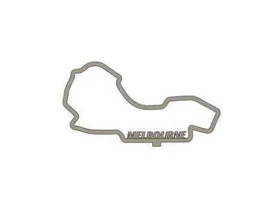 Melbourne F1 Racing Track 2025 3D print model
