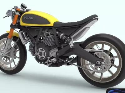 Ducati Scrambler for 3dprinting 3D model