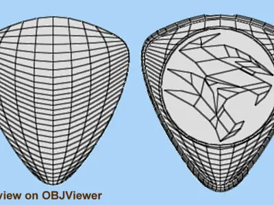Crest Logo Proton Car new design 3D model
