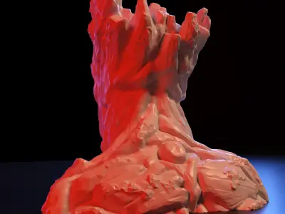 Groot vase 3D print model