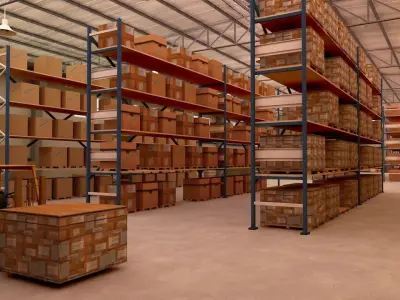 Big Warehouse Pack Low-poly 3D model