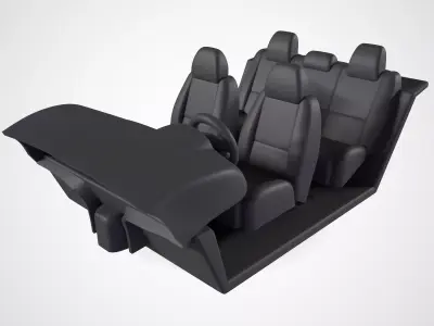 Toyota 4runner 1989 Interior 3D print model