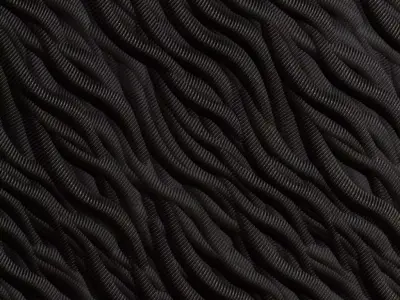 Sci-fi Dark Corrugated Hose PBR Seamless Texture