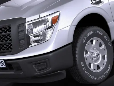 Nissan Titan Single Cab Regular 2017 3D model